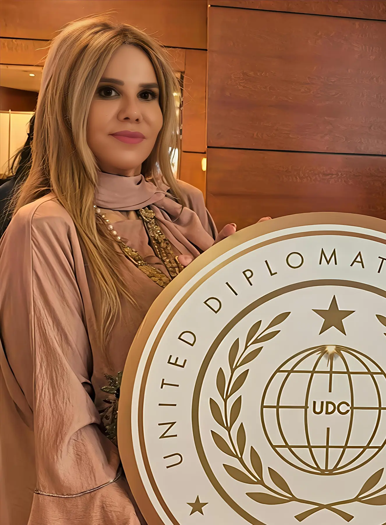 Maria B. Hall at a diplomatic event